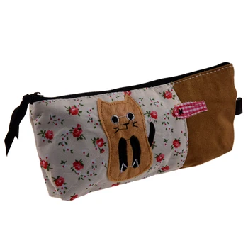 

Affordable Lot of 4 pen bags in fabric various colors Cat Pattern
