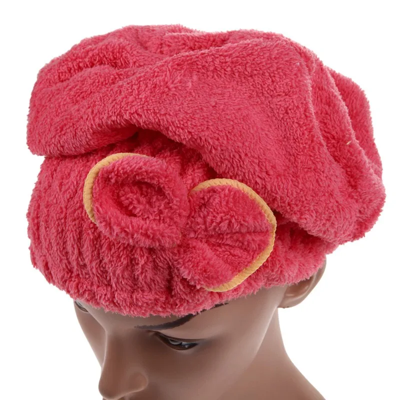 6 цветов быстросохнущая шапка для волос из микрофибры, однотонный тюрбан для волос, женская шапочка для девочек, инструмент для купания, сушильное полотенце, головной убор-чалма