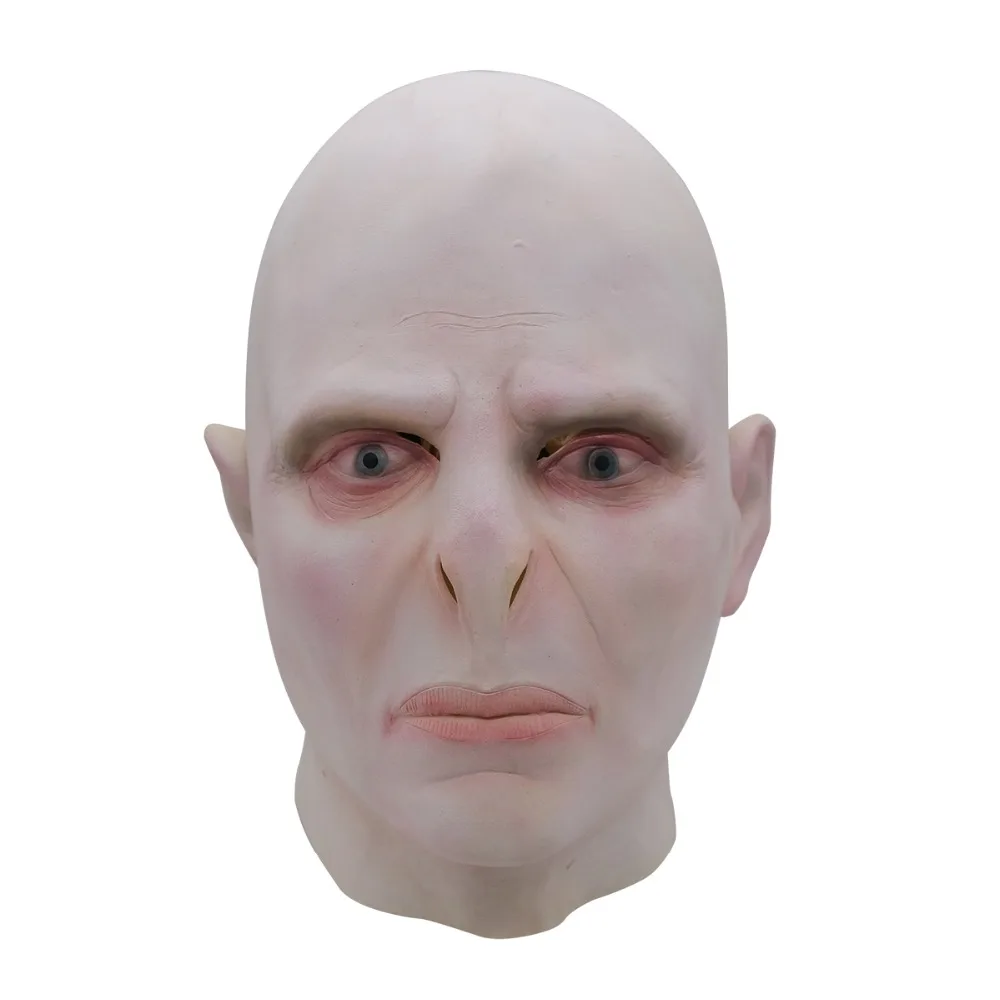 

Harri Potter Lord Voldemort Cosplay Latex Mask Adult Full Head Boss Halloween Costume Props