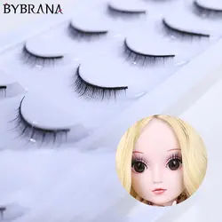 Bybrana Bjd ob11 куклы с накладными ресницами короткие накладные ресницы имитация естественная завивка короткие BJD ресницы куклы