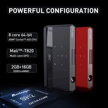 

2GB 16GB 4K Full HD 1080P 4100mA/h Video Projector With Android 6.0 OS WIFI BT4.1 150 Lumens Home Cinema Movie Projector H96 MAX