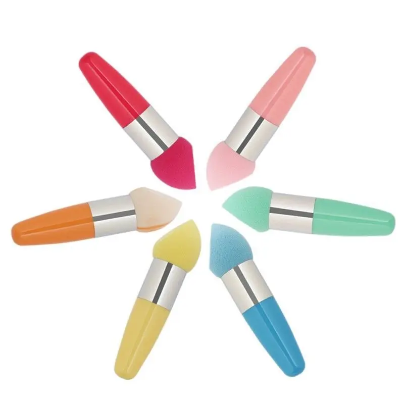 

1pcs Handle Makeup Sponge Foundation Powder Smooth Beautiful Soft Make Up Sponge Cosmetic Tool Cosmetic Puff