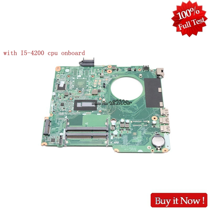 Nokotion 732086 001 501 для HP Pavilion 15 N Series DA0U83MB6E0 материнская плата ноутбука со встроенной