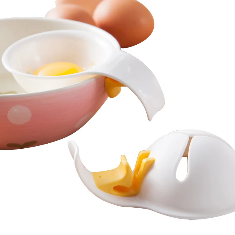 UPORS Plastic Egg Holder New Eco Friendly Egg Divider Mini Whisk Egg Yolk Separator Food Grade