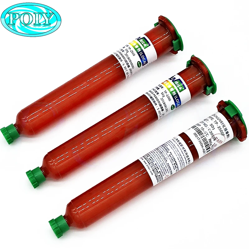 

TP-1000.TP2500.TP2500F UV glue LOCA Liquid optical clear adhesive UV GLUE 50g Super Glue for Mobile outer glass len LCD repair