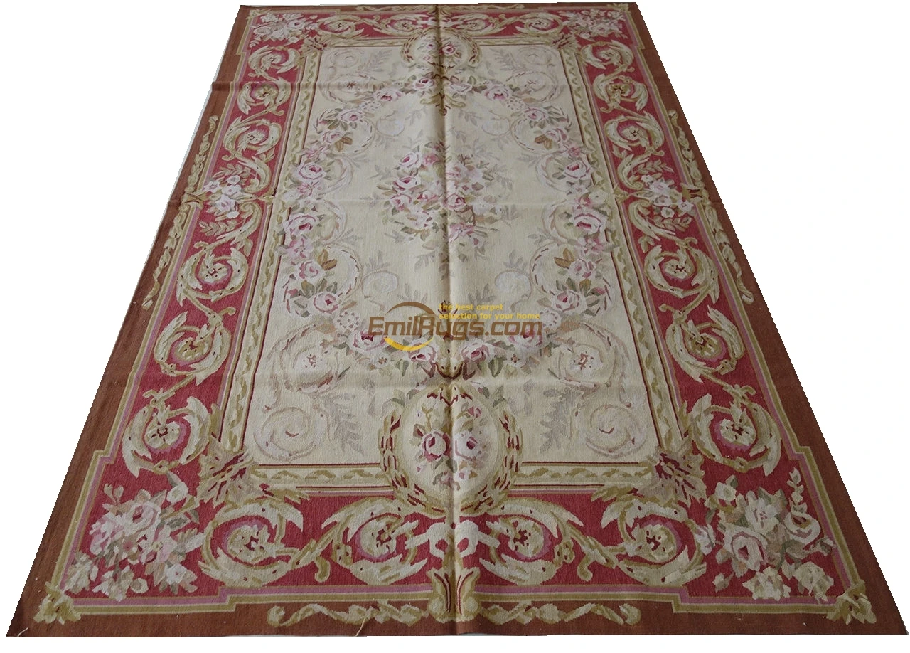Handwoven Wool Carpets Home Carpets For Living Room Square Rug Aubusson