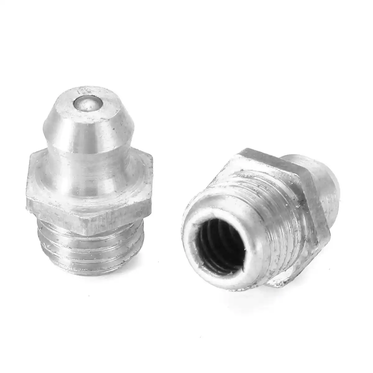 boquilla de engrase de 30 grados y recto de 45 grados racor hidr/áulico para tubo de manguera niquelado de hierro boquilla de engrase de 45 grados Boquilla de engrase