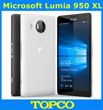 Microsoft Lumia 950 XL Original débloqué Windows 10 téléphone Mobile 4G LTE GSM 5.7 ''20MP Octa Core 3 GB RAM 32 GB ROM 3340 mAh