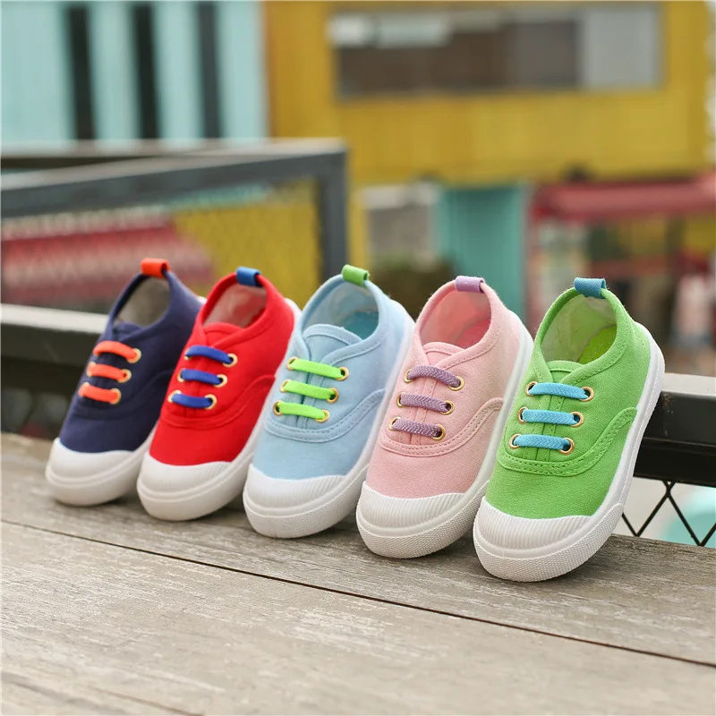 

ZYJ Children Canvas Sneakers Casual Shoes Boys Girls Baby Breathable Kids Denim Soft Sole Anti-Slippery Shoes For 1-12 Years Old