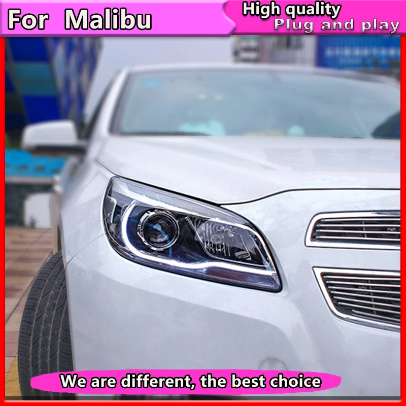 Стайлинг автомобиля фары в сборе для Chevrolet Malibu 2012 2014 светодиодная фара лампа drl