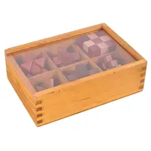 6 шт./компл. Китайская традиционная игрушка Любанский замок уникальные Волшебные 3D деревянные пазлы Развивающие деревянные игрушки кубики Обучающие игрушки, подарки