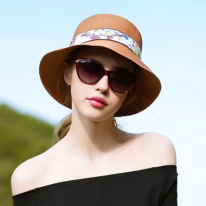 Sedancasesa Fashion Summer Hats for Women Sun Hat Foldable Visors Cap