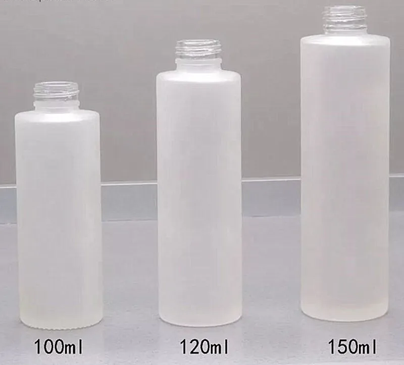 Матовые прозрачные насосы бутылочка для бамбукового лосьона 30 мл 50 мл 100 мл 120 мл 150 мл морозное стекло тумана