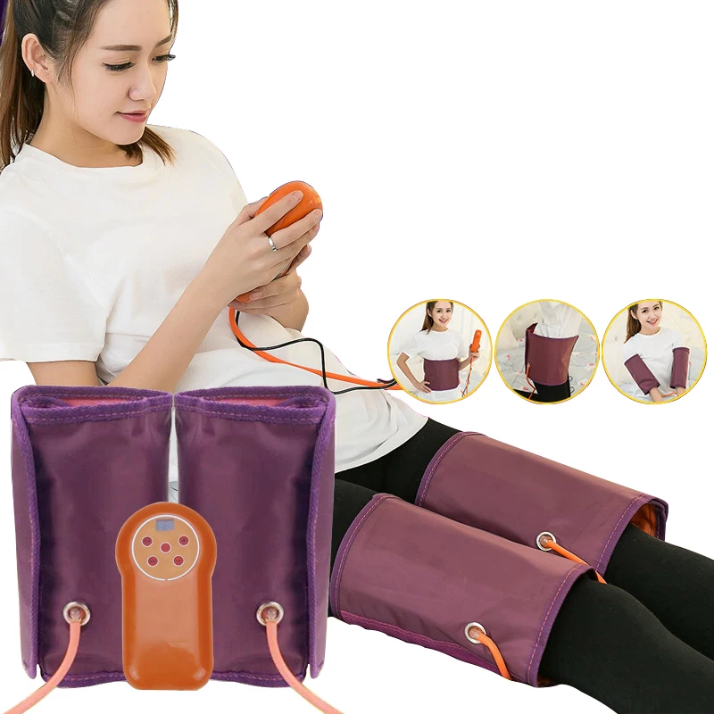 Electric Compression Leg Massager Body Foot Calf Waist Blood Circulation Vibration Heat