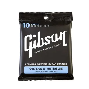 

GibsonGuitar Vintage Reissue SEG-VR10 Reissue Electric Strings, Light 10-46