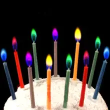 6 шт цветные украшения для торта на день рождения свечи безопасные огни Свадебная вечеринка Декор с небольшим подсвечником