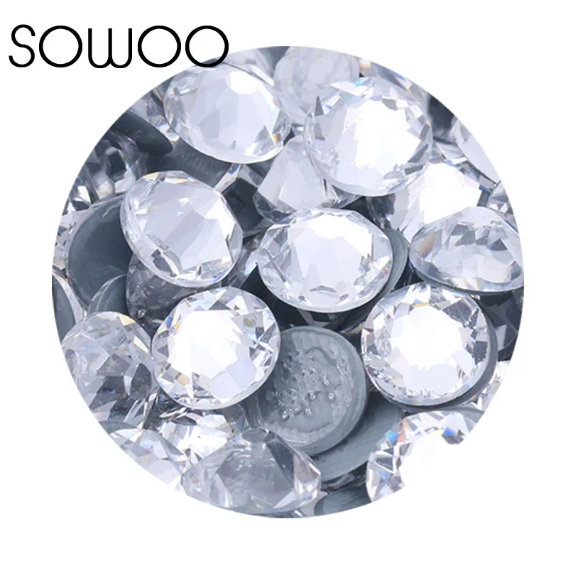 8 small cuts big clear crystal similar SWA 1440pcs/lot High quality Hotfix Rhinestones use for high-end clothing | Дом и сад