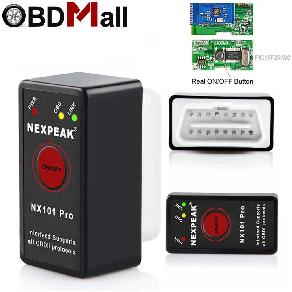 2018 Super Mini ELM327 Bluetooth V1.5 Chip PIC18F25K80 Car Diagnostic Tool ELM327 Bluetooth V1.5 Auto Code Reader For Android/PC