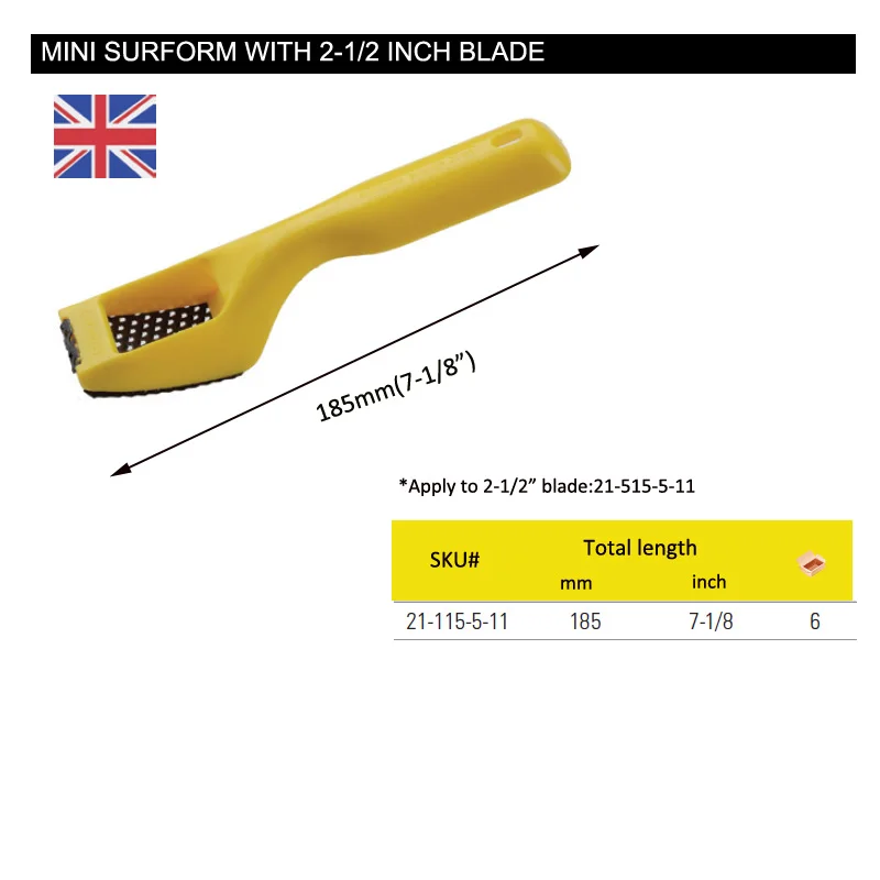 Стэнли 1 шт. 7-1/8 дюймов mni surform со сменным лезвием 2-1/" Грубые режущие лезвия rasp для резины/бетона/дерева рабочие инструменты