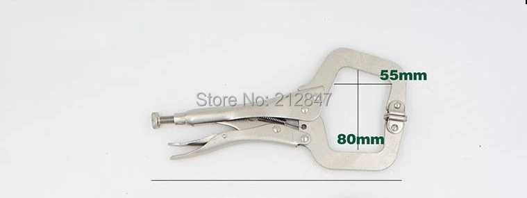 Adjustable Metal C Type Locking Plier Clamp Welding Craft 9-inch Long A