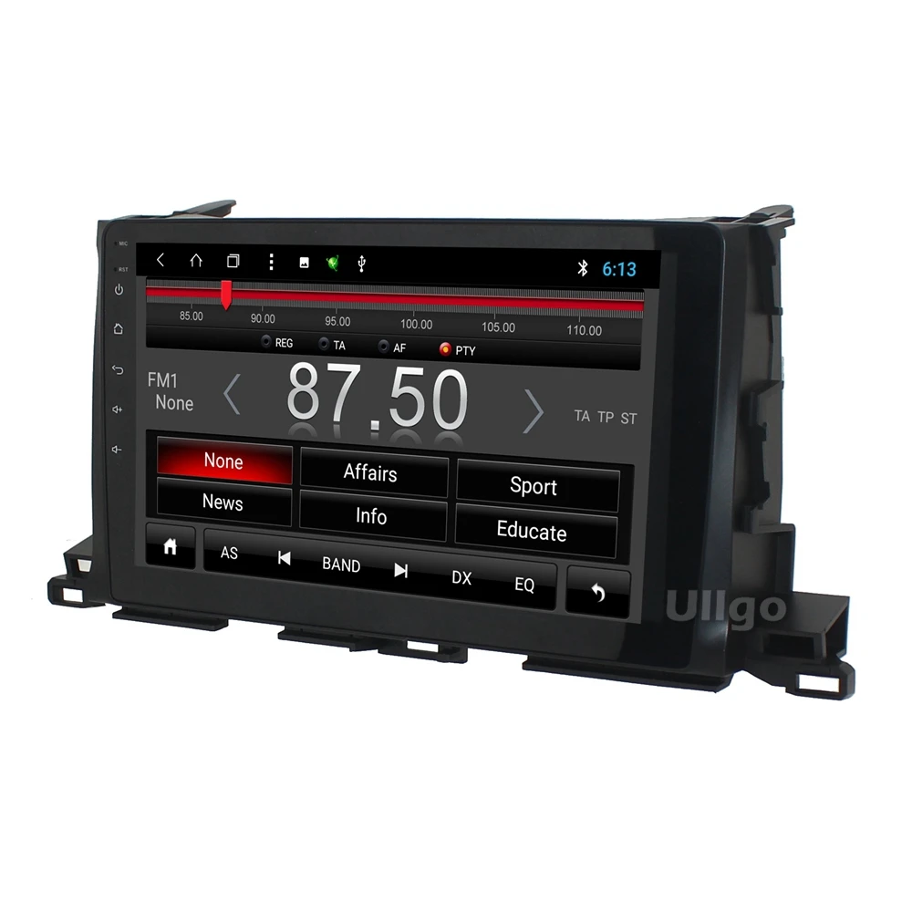 Perfect 10.1 inch Octa Core Android 8.1 Car DVD GPS for Toyota Highlander U50 Autoradio GPS Car Head Unit with BT RDS WIFI Mirror-link 2
