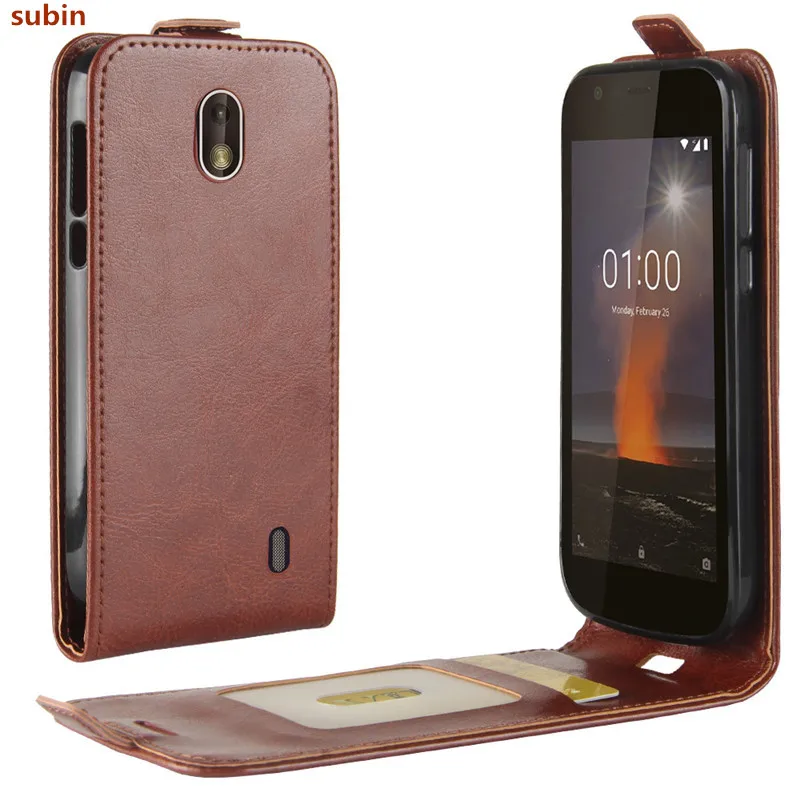 

For Nokia 1 Case Cover Original Leather Case Protective Shell Funda For Nokia 1 Nokia1 Flip Cases
