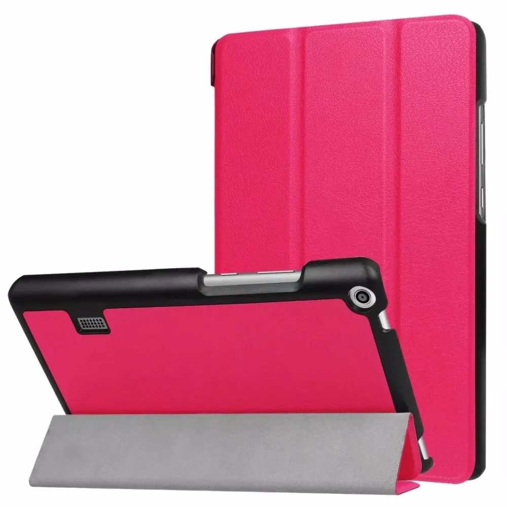 

ocube 50pcs/lot Tri-Folding Ultra Slim Custer PU Leather Smart Case Cover For Huawei MediaPad T3 7.0 Funda Tablet Cases