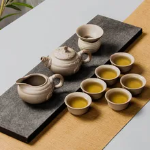 Посуда для кофе Чай наборы для ухода за кожей, китайский чайный набор кунг-фу Керамика Чай горшок Чай чашки Портативный путешествия Чай комплект Gaiwan B004