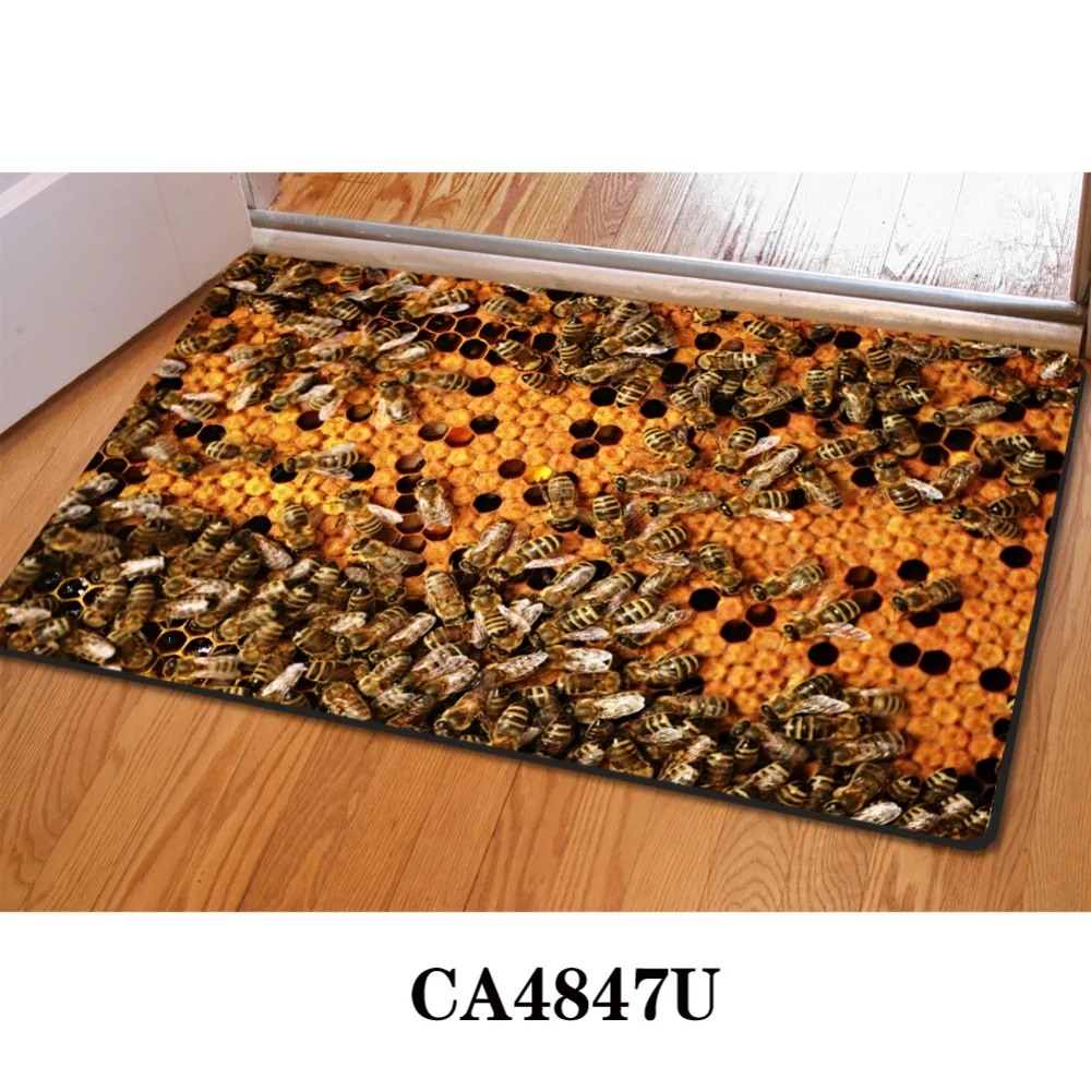 Сотовые 3D тонкие комнатные коврики для дома смешной коврик ванной 40x60 см кухонный