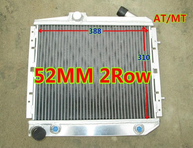 Гоночный алюминиевый радиатор УФ-фильтр 52 мм с 2Row для Renault 5/R5 R9/11 супер 5 GT C-type I4 Turbo AT/MT 1.4L 1983-1991 комплект 84 85 86 87