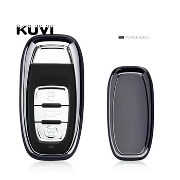 

New Soft TPU Key Protection Cover for Audi A4 A4L A5 A6 A6L Q5 S5 S7 Protect Shell Car Styling Cover Case Smart Key styling