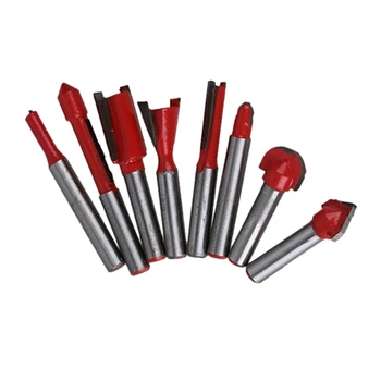 

15Pcs/Set Woodworking Milling Cutters 8Mmshank Carbide Router Bit For Wood Cutter Engraving Cutting Tools