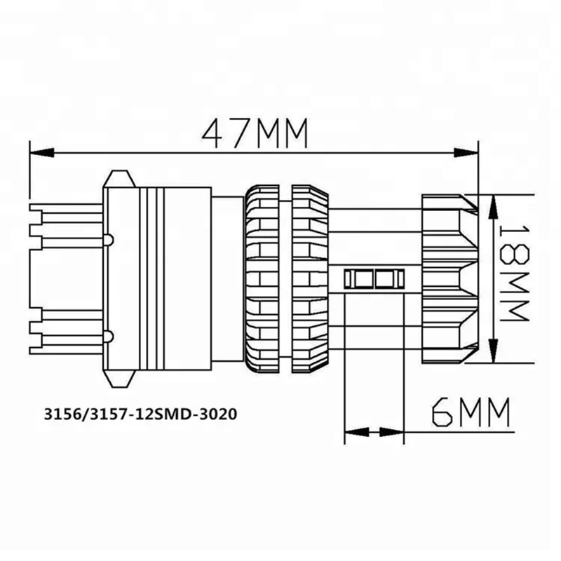 High-brightness-3157-12SMD-3020-White-6000K