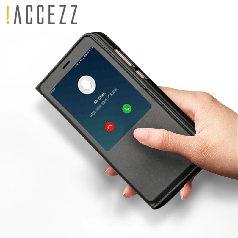 

For Xiaomi Redmi 4X 4A Note 4 4X Quick View Open Smart Window Flip PU Leather Cover Case Shock-proof Stand Matte Retro Phone Bag