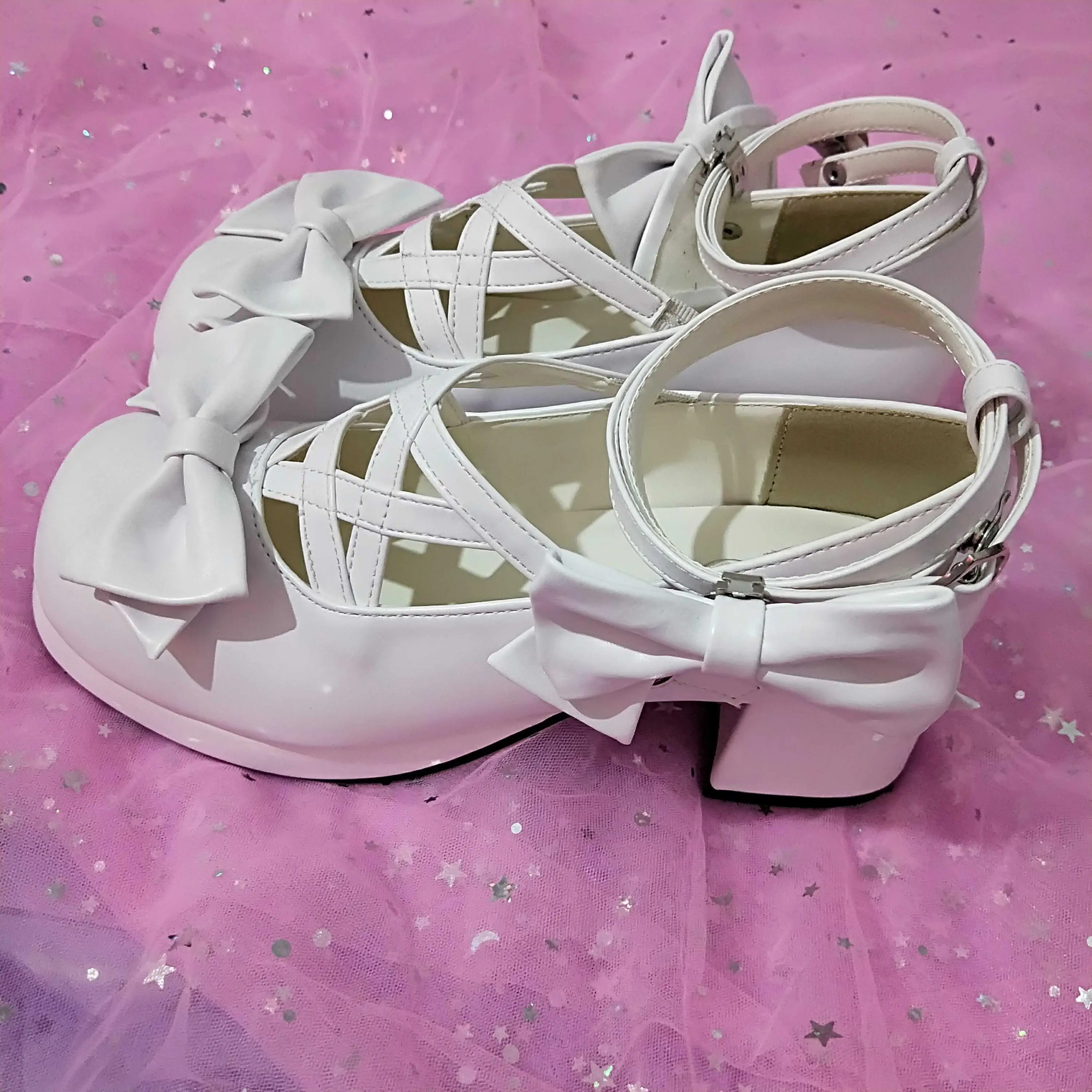 US $26.65 Aurora MediumHeeled Summer Sandals In New Origin Lolita Sandals 2019 Summer Buckle Strap Shoes Women