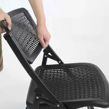 

Think Folding Conference Chair Office Chair Conference Training Chair Home Back Simple Economic Classroom Chair