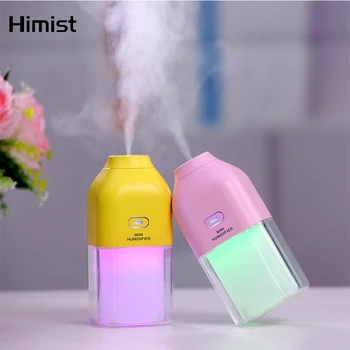 

Portable Mini Air Humidifier 1200MA Rechargeable Built-in Lithium Battery Ultrasonic Water Atomizer with LED Light Mist Maker