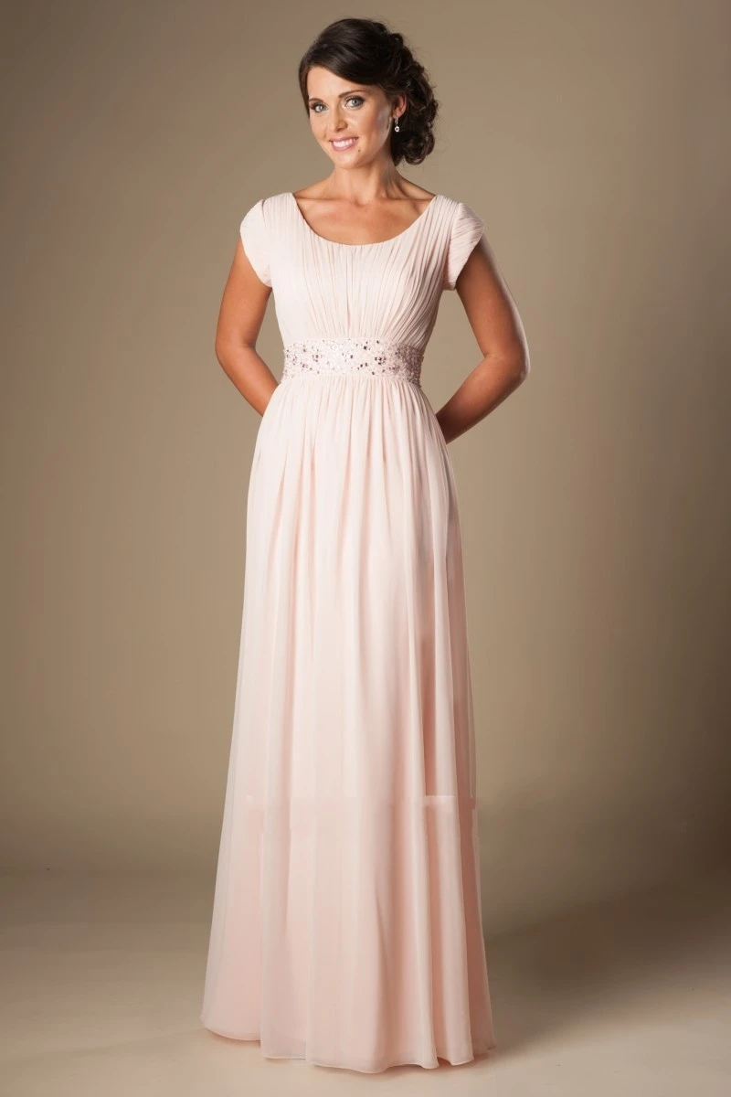 Blushing Pink Long Formal Floor Length 
