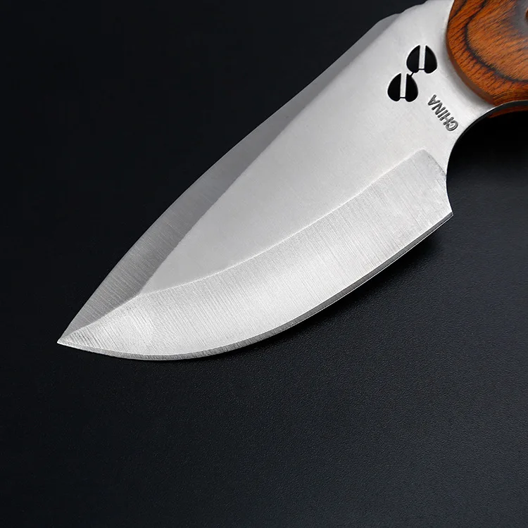Ganzo высокая твердость BK Цвет древесины Походный нож с прямым лезвием дикий выживания многофункциональный открытый нож, носить небольшой прямой нож