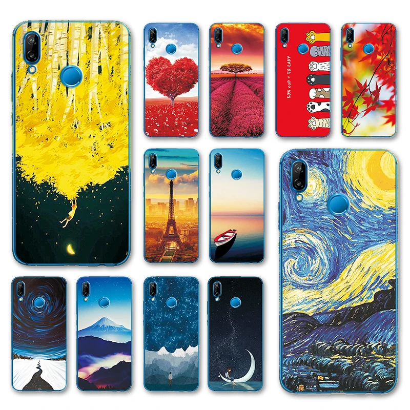 

Mermaid Newest Flamingo Cute Cases Coque For Huawei P20 Lite 5.84" Soft TPU Case Cover Capa For Huawei P20Lite Fundas +Free Gift