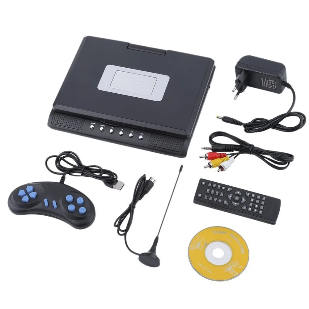 

LESHP Portable 9 Inch TFT LCD Screen Mobile DVD Player Digital Multimedia Player 270 Degree Rotation Screen EVD Player FJD-998