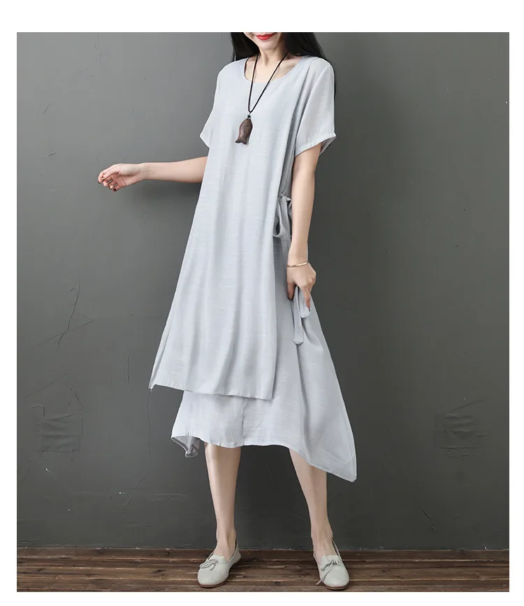 

Linen cloth Fashion women's Dresses for summer