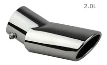 2.0L! steel Rear Exhaust mufller outlet Tail pipe end tip cover For Honda CRV CR-V 2012 2013 2014 2015
