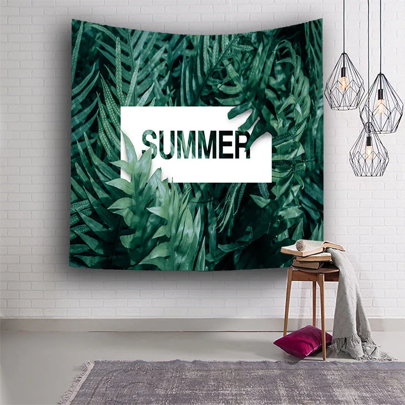 DHD Plants Mandala Tapestry Wall Hanging Rectangle Mandala Wall Hanging