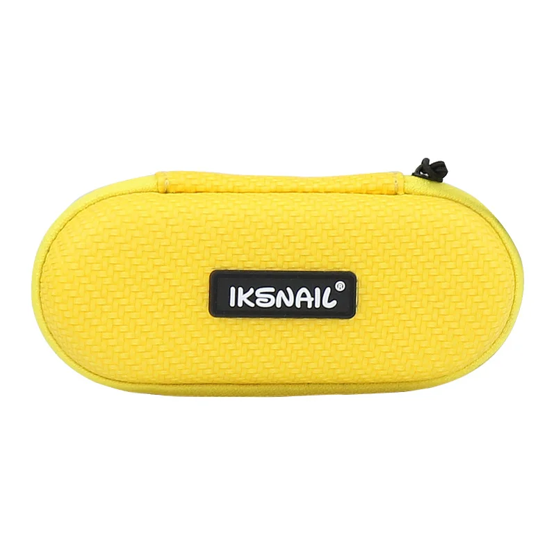 IKSNAIL Дорожный Чехол эллиптический EVA для хранения переносной чехол для наушников s для мобильного телефона USB зарядное устройство кабель-молния коробка - Цвет: Yellow