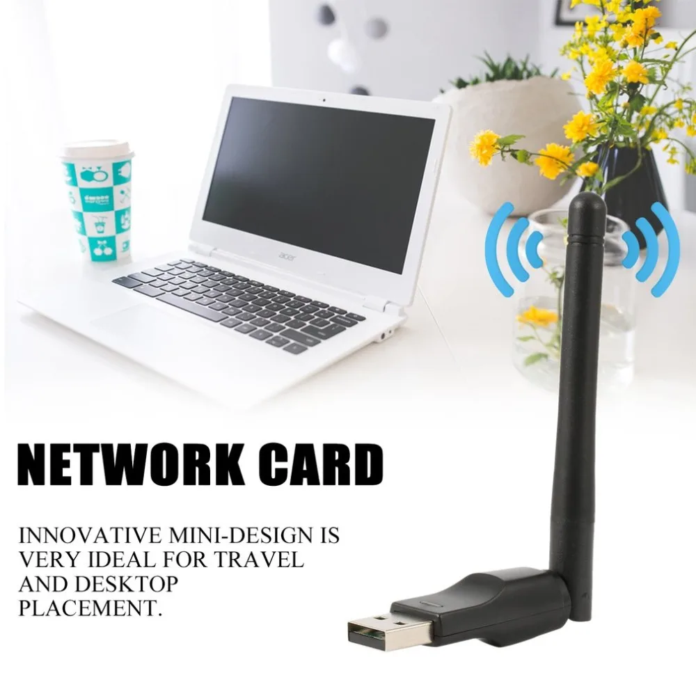 

Mini Wireless WiFi Network Adapter 150M USB 20dBm Network Card For PC Laptop Wifi Receiver External Wi-Fi Dongle Antenna