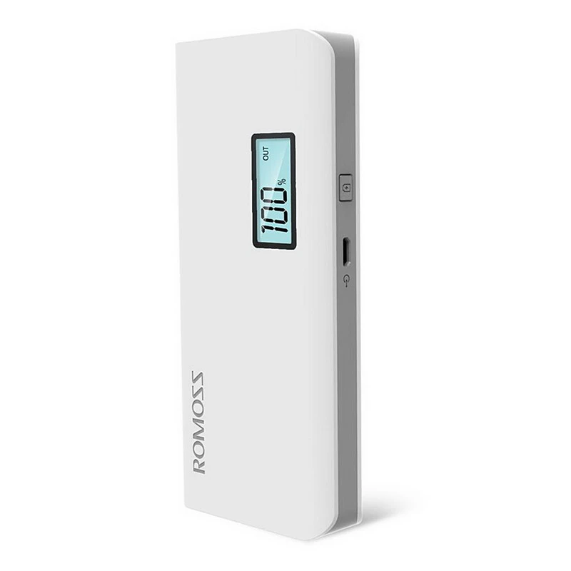 Внешний аккумулятор ROMOSS 10400 мАч Sense4Plus 18650 с ЖК дисплеем и выходом USB|original romoss|romoss