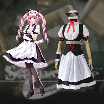 

Game Steins Gate Ferris Nyannyan Costumes Ferris Nyannyan uniform Cosplay Costume Hallowmas madam Cafe maid's dress Cosplay