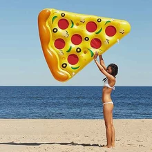 180 см плавательный надувной для бассейна, пиццы, гигантские Летние Водные Игрушки для бассейна, надувные игрушки на открытом воздухе, пляжный матрац, шезлонг