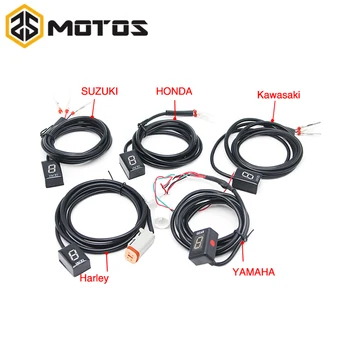 

ZS MOTOS Ecu Plug Mount 6 Speed Gear Display Indicator 1-6 Level Gear Indicator Fit For Yamaha Honda Kawasaki Suzuki Harley
